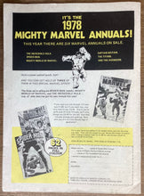 Load image into Gallery viewer, The Mighty World of Marvel No. #263 1977 Marvel Comics UK