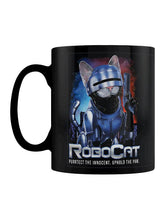 Load image into Gallery viewer, Horror Cats RoboCat Black Mug
