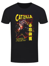 Load image into Gallery viewer, Horror Cats Catzilla Men&#39;s Black T-Shirt
