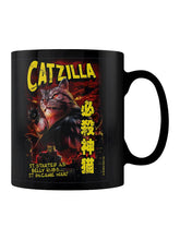 Load image into Gallery viewer, Horror Cats Catzilla Black Mug
