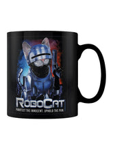 Load image into Gallery viewer, Horror Cats RoboCat Black Mug
