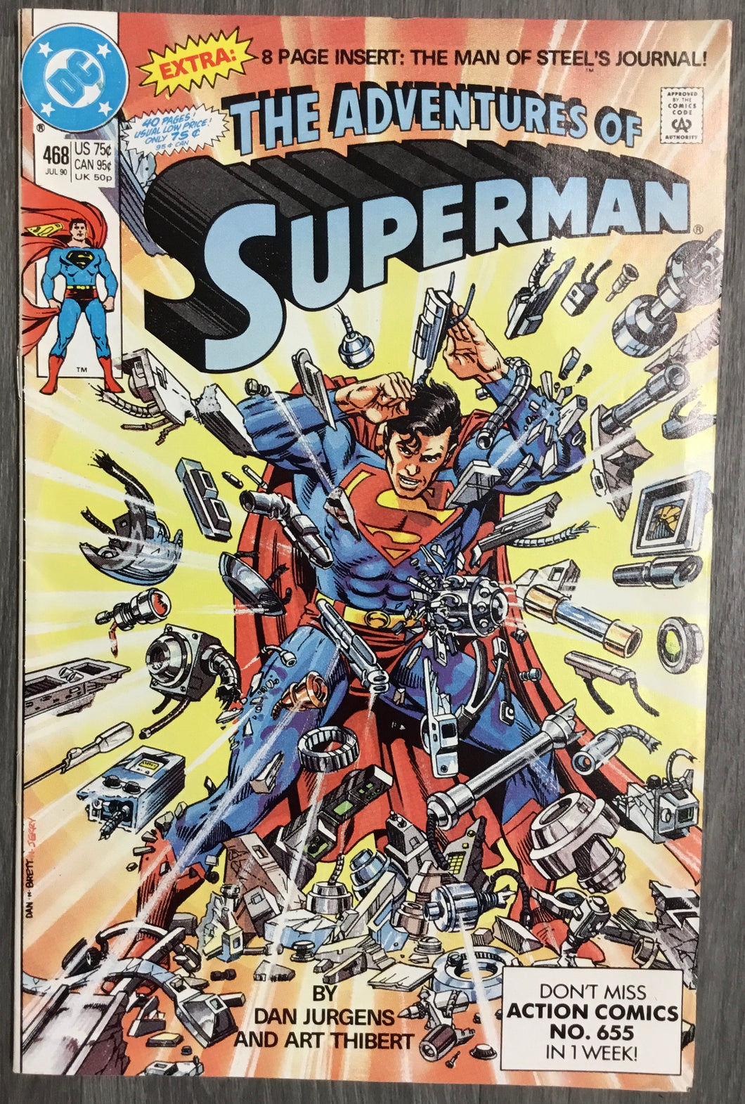 Adventures of Superman No. #468 1990 DC Comics
