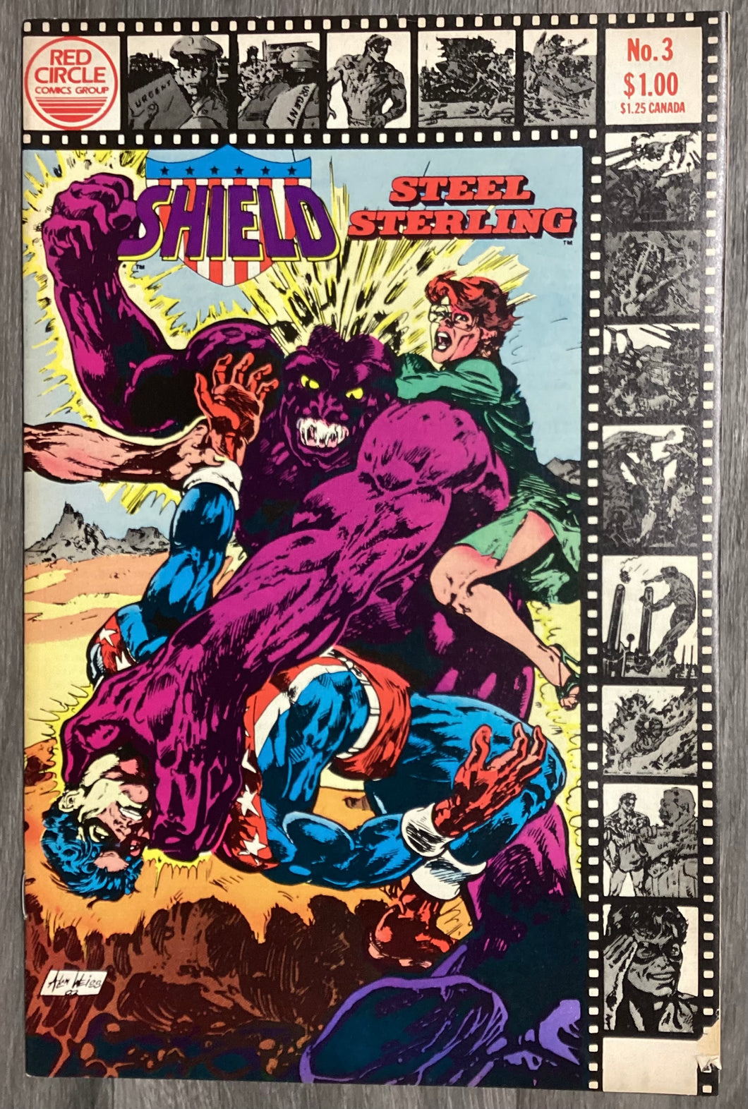 Shield - Steel Stirling No. #3 1983 Red Circle Comics