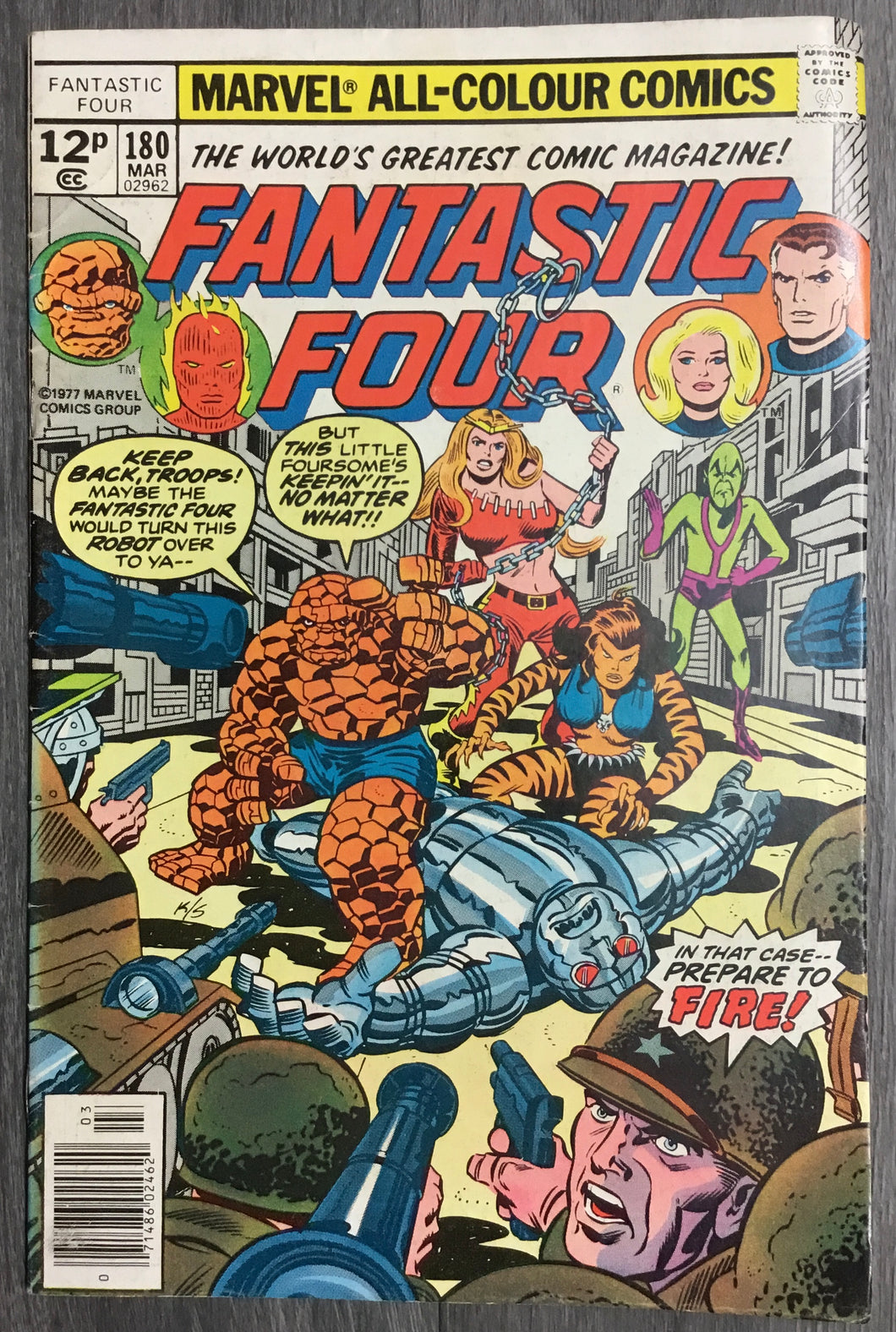 Fantastic Four No. #180 1977 Marvel Comics