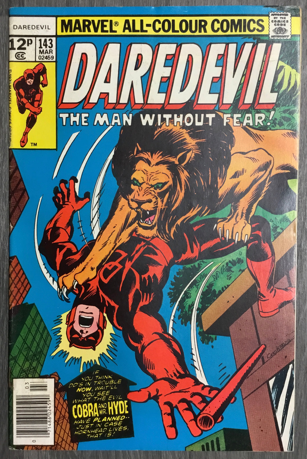 Daredevil No. #143 1977 Marvel Comics
