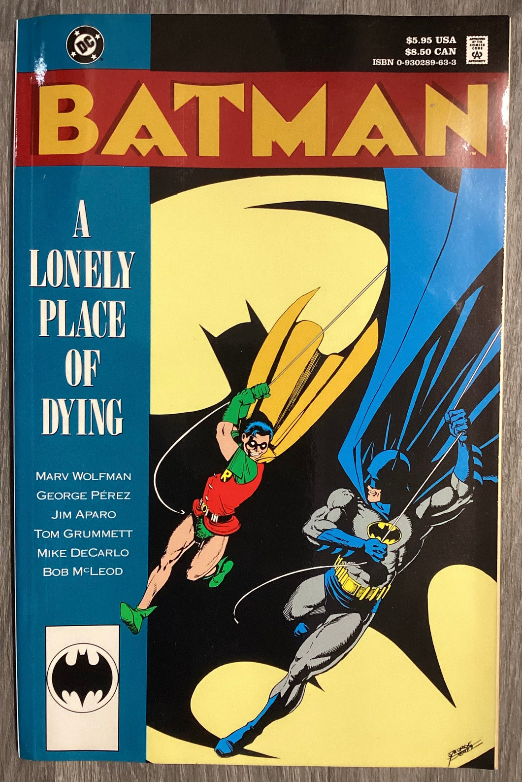 Batman: A Lonely Place of Dying 1990 DC Comics