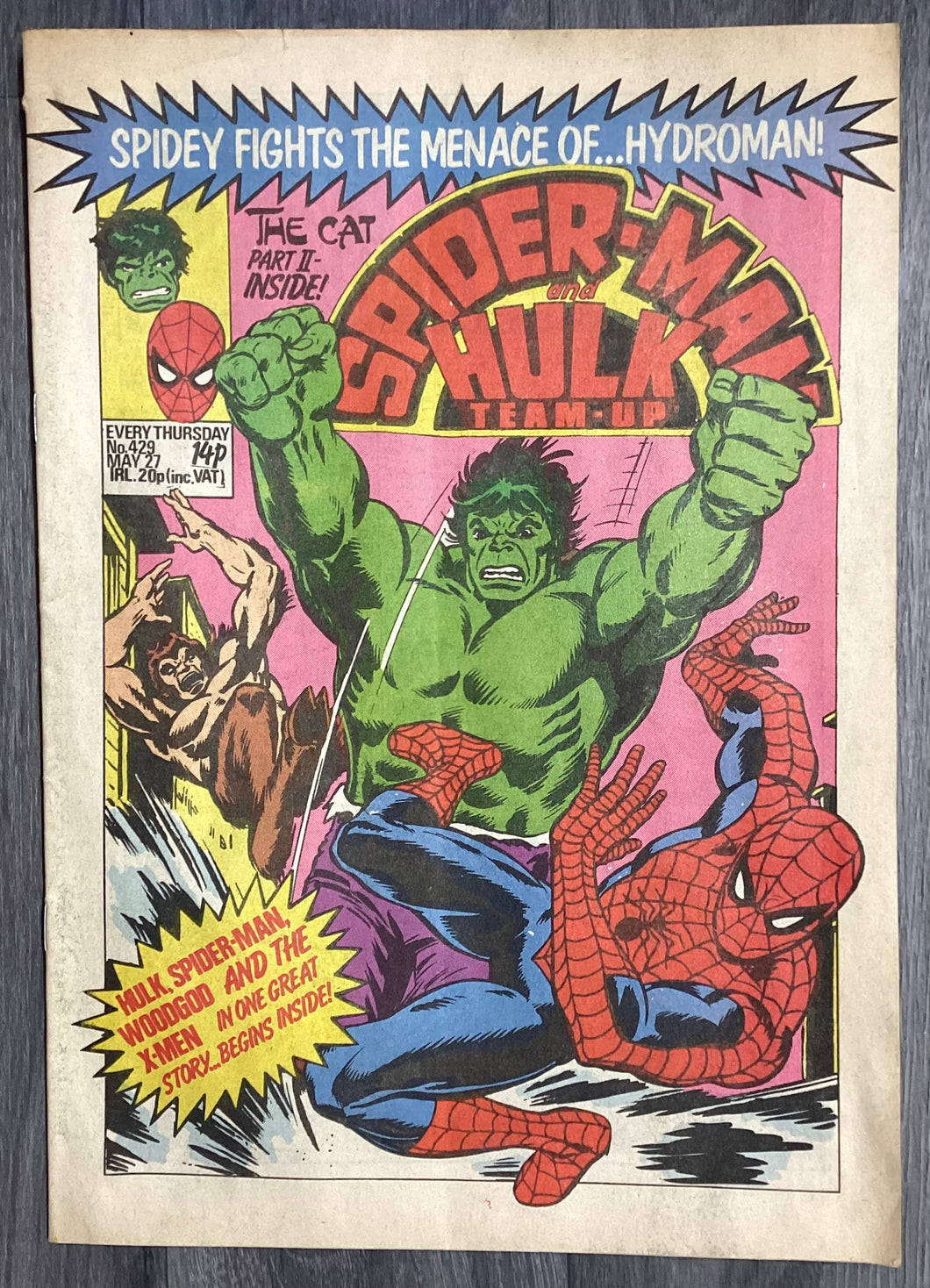 Spider-Man & Hulk Team-Up No. #429 1981 Marvel Comics UK