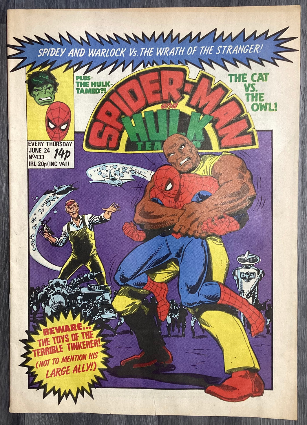 Spider-Man & Hulk Team-Up No. #433 1981 Marvel Comics UK