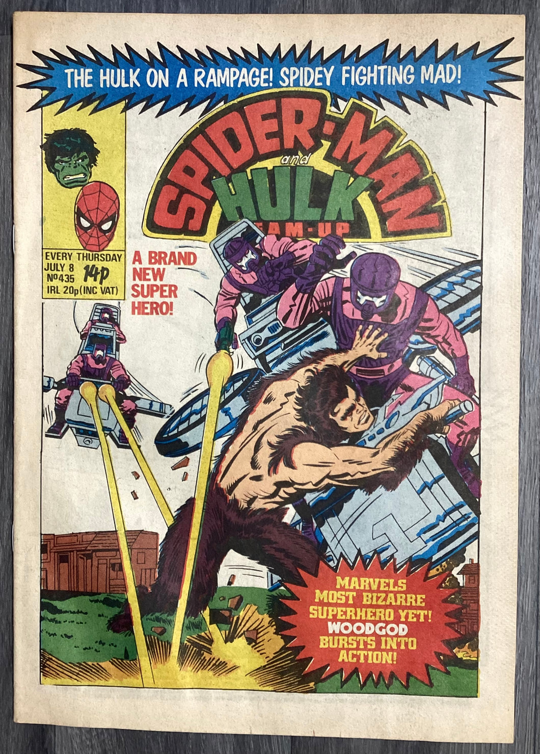 Spider-Man & Hulk Team-Up No. #435 1981 Marvel Comics UK