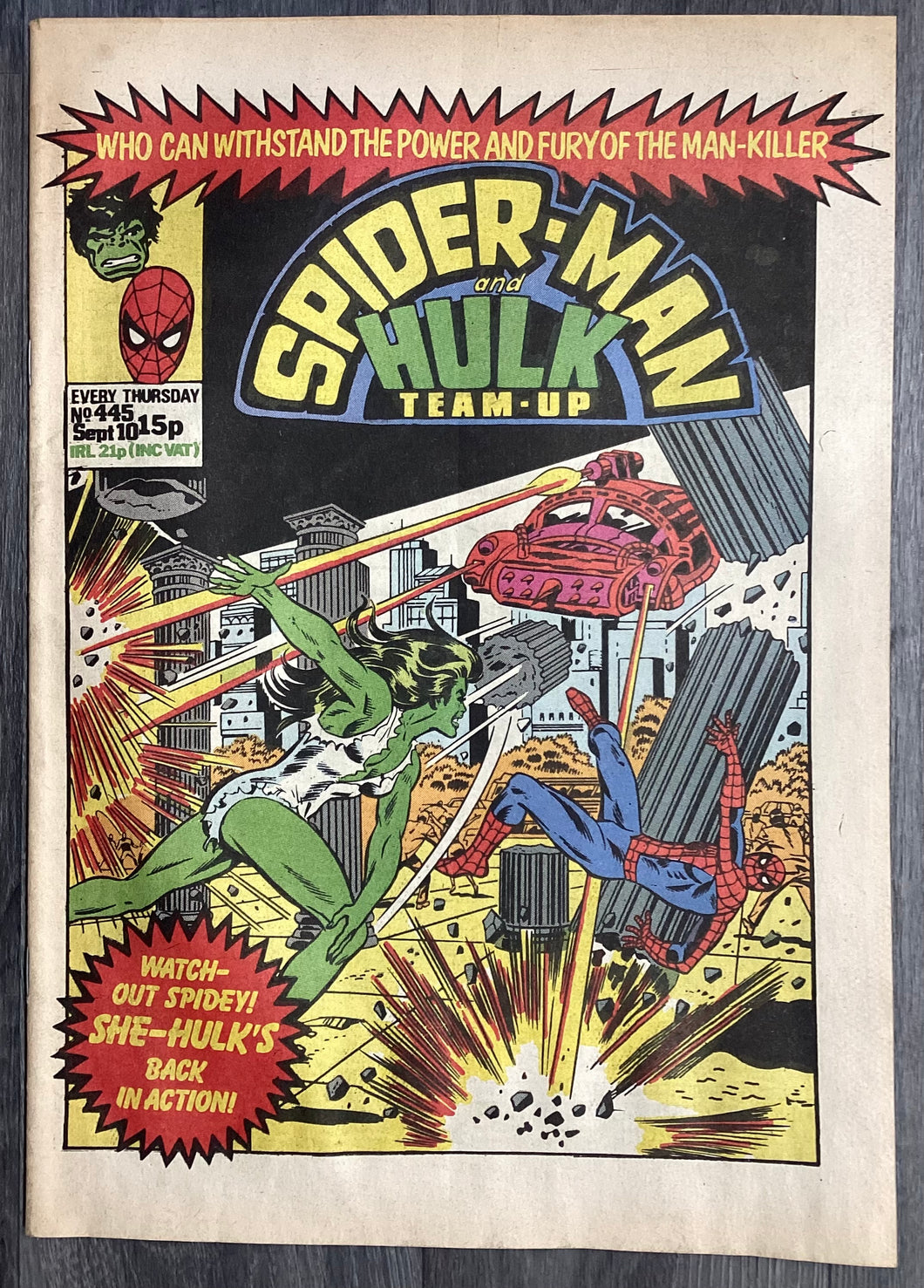 Spider-Man & Hulk Team-Up No. #445 1981 Marvel Comics UK