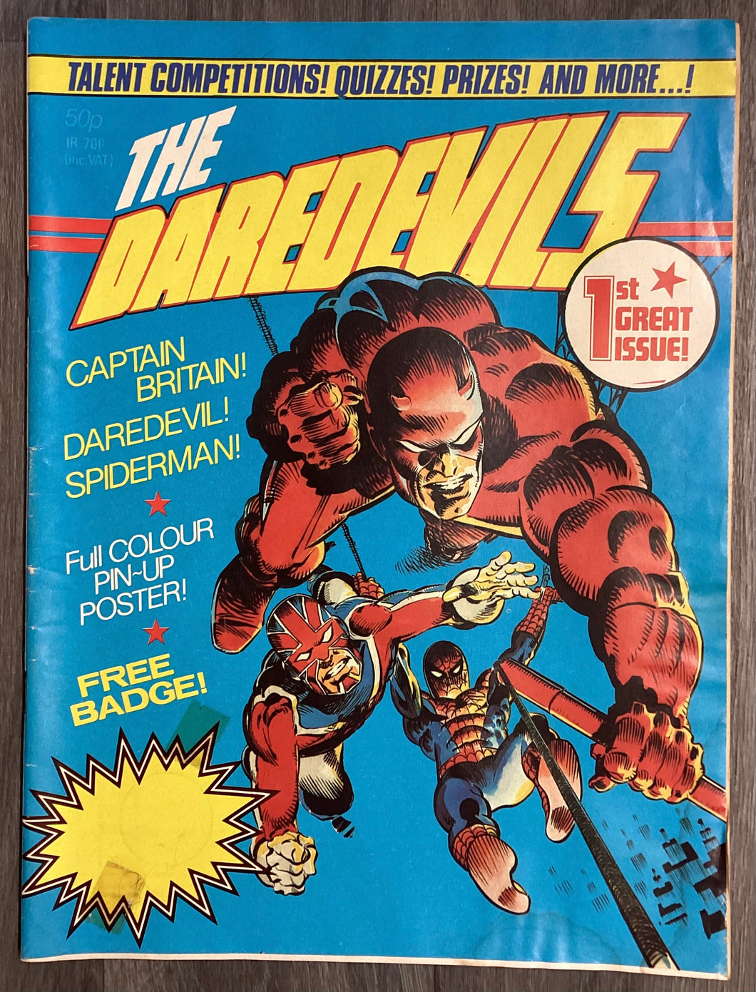The Daredevils No. #1 1981 Marvel Comics UK