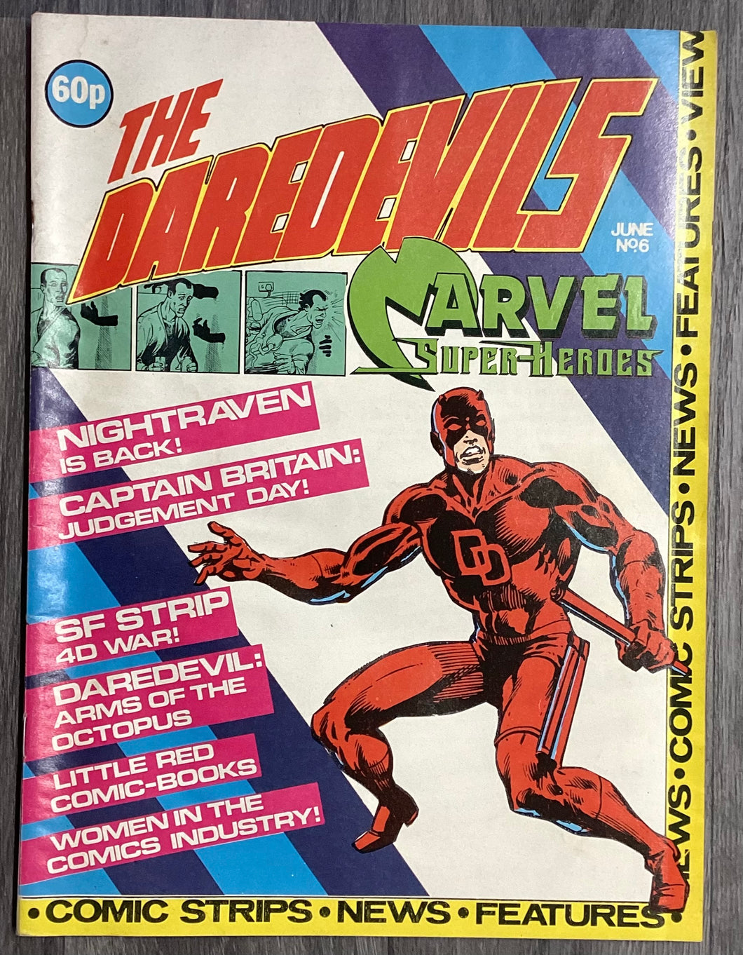 The Daredevils No. #6 1981 Marvel Comics UK
