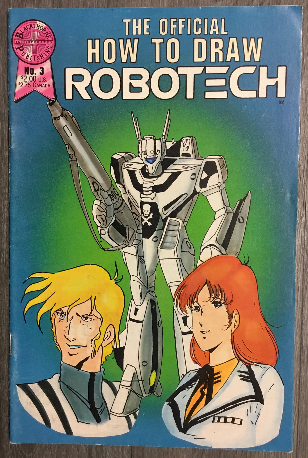 The Official How to Draw Robotech No. #3 1987 Blackthorne Publishing