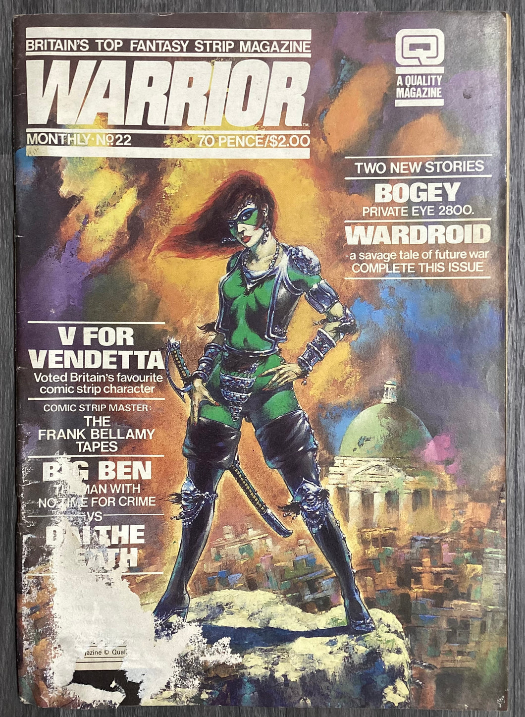 Warriors No. #22 1984 Quality Magazines UK