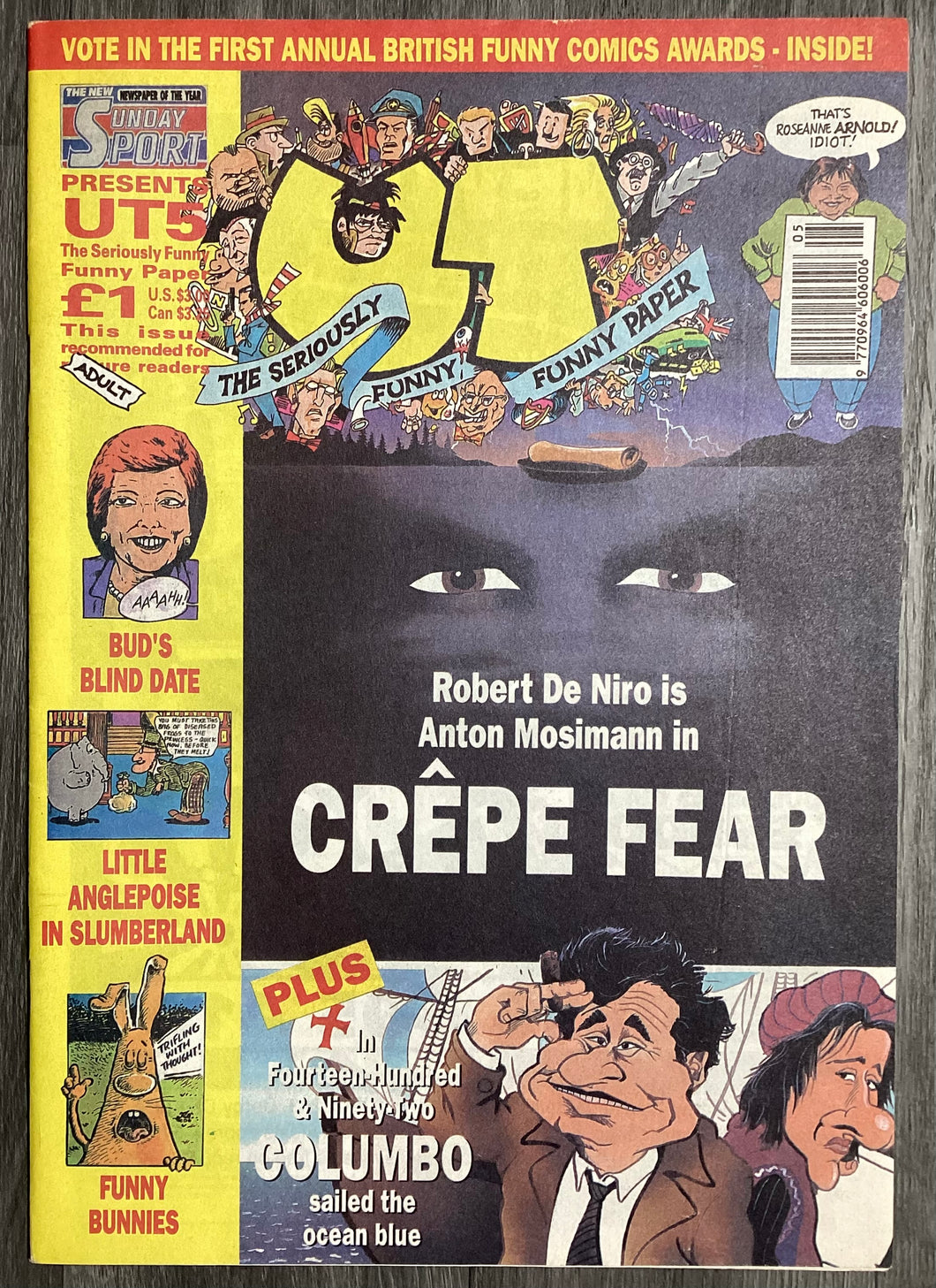 Sunday Sports Presents UT No. #5 1992 UK Magazine