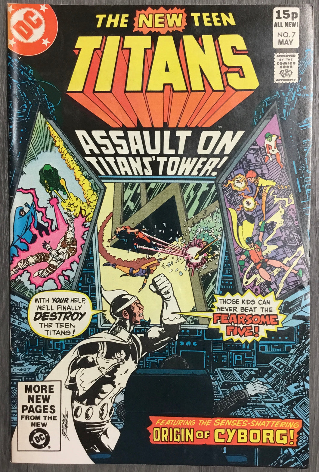 The New Teen Titans No. #7 1981 DC Comics