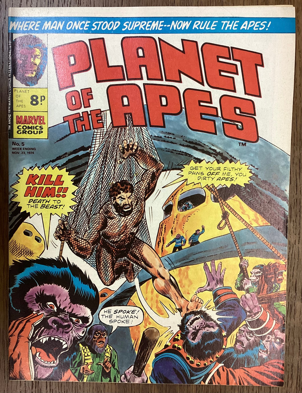 Planet of the Apes No. #5 1974 Marvel Comics UK