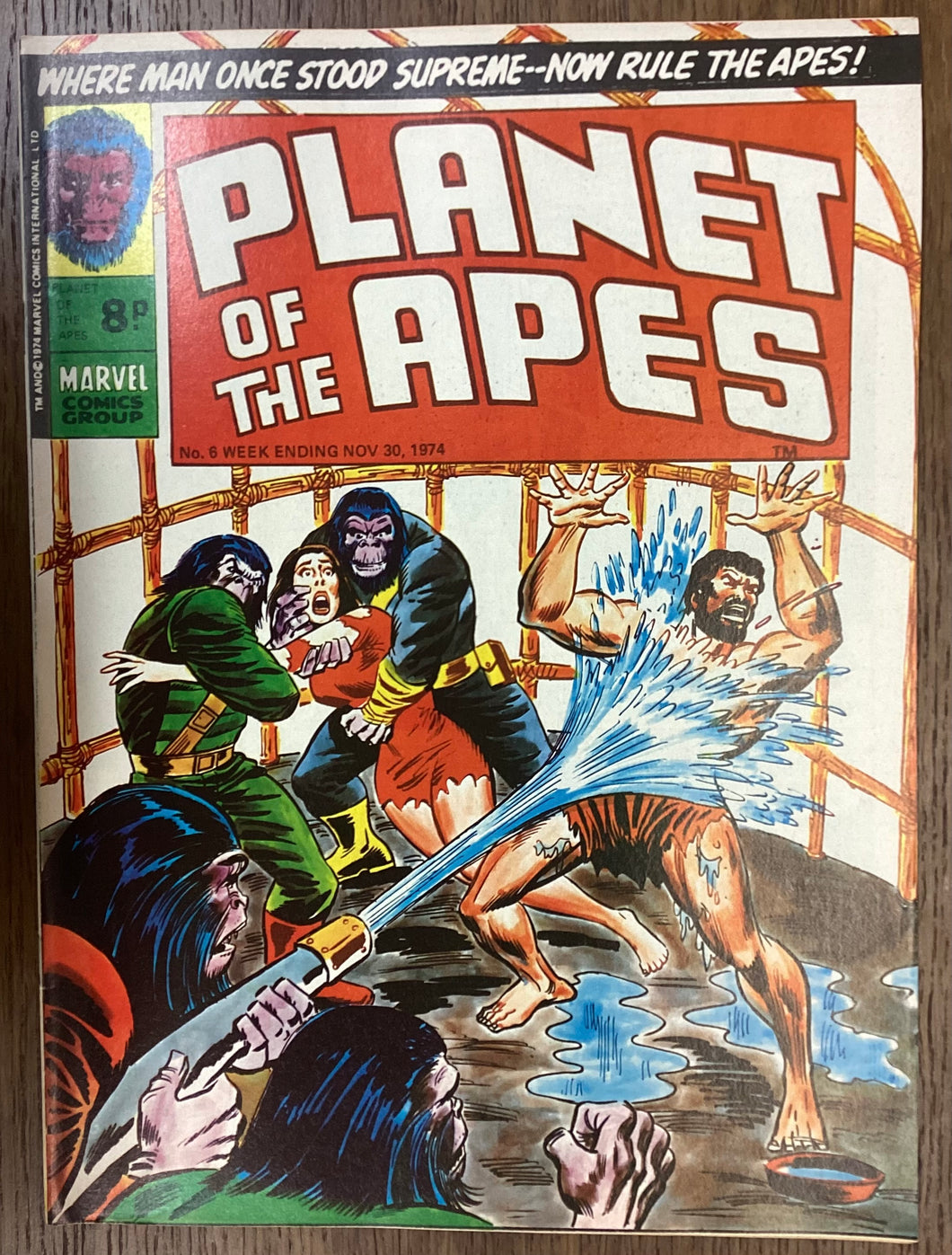 Planet of the Apes No. #6 1974 Marvel Comics UK