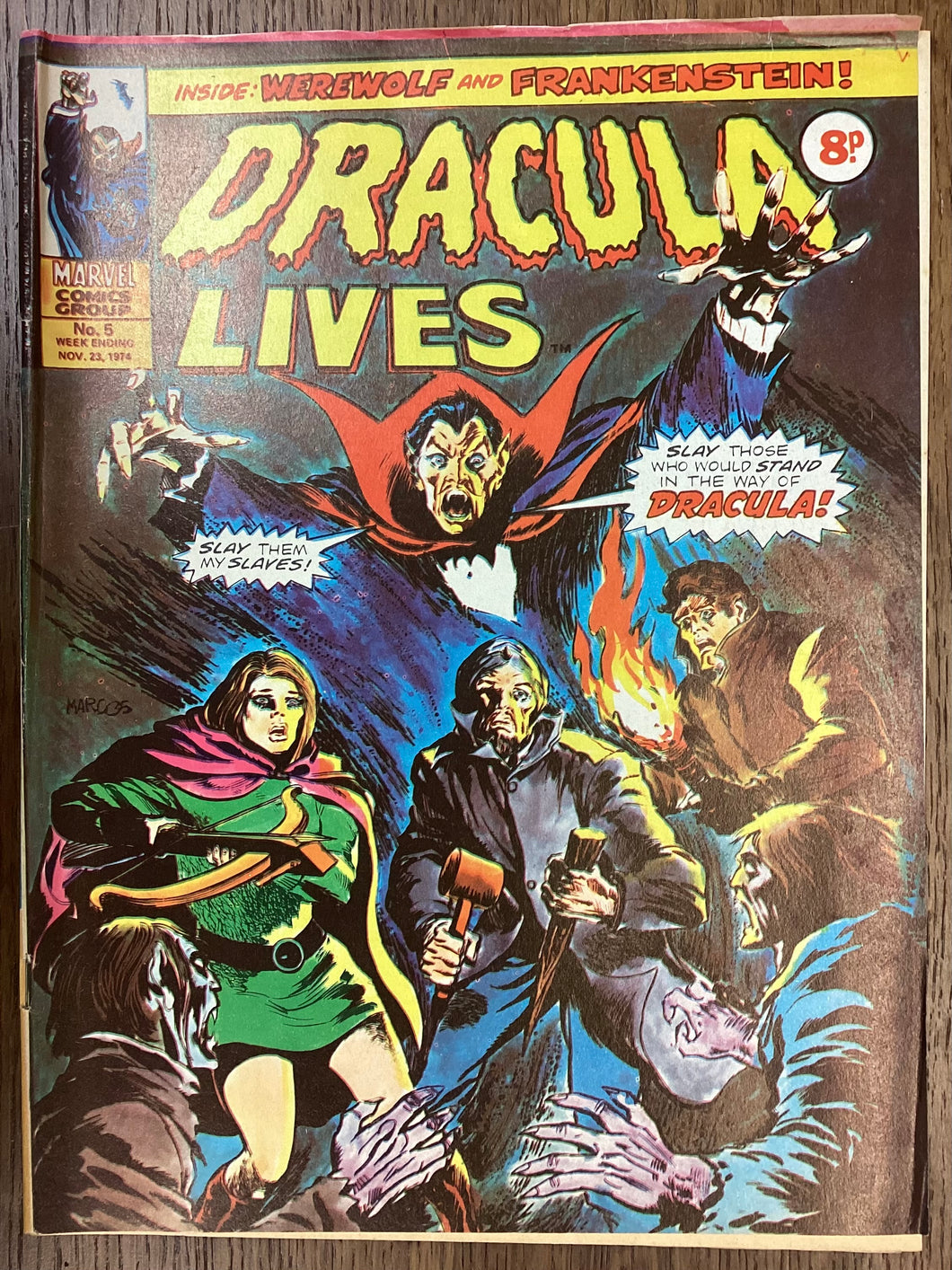 Dracula Lives No. #5 1974 Marvel Comics UK