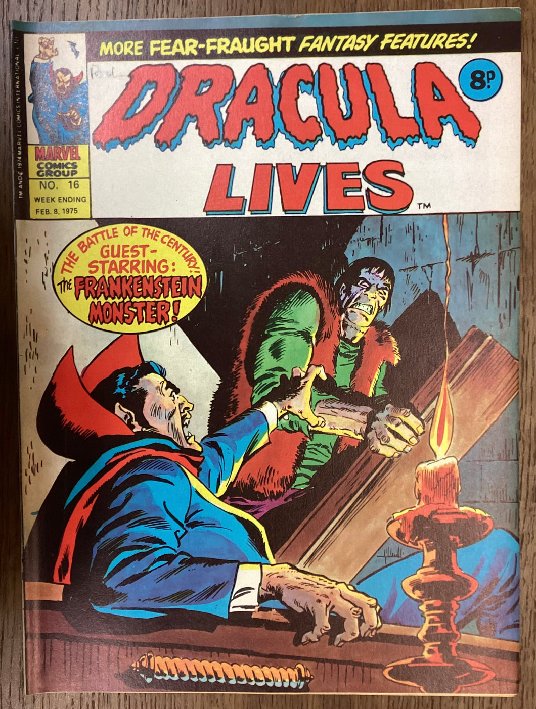Dracula Lives No. #16 1975 Marvel Comics UK