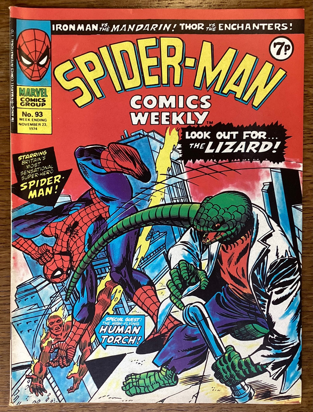 Spider-Man Comics Weekly No. #93 1974 Marvel Comics UK