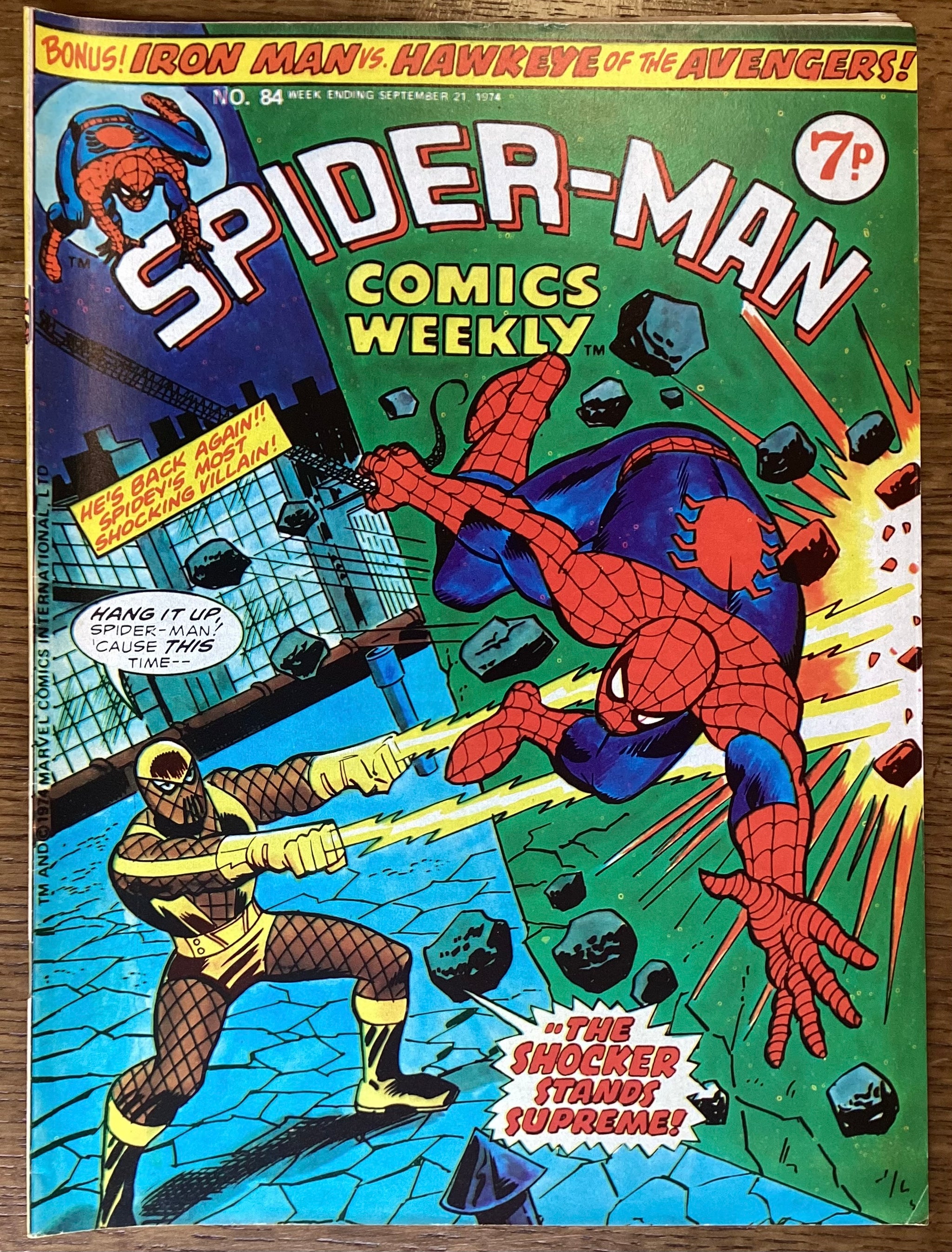Spider-Man Comics Weekly No. #84 1974 Marvel Comics UK – Mr