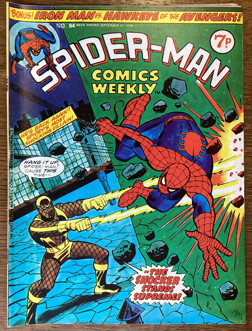 Spider-Man Comics Weekly No. #84 1974 Marvel Comics UK