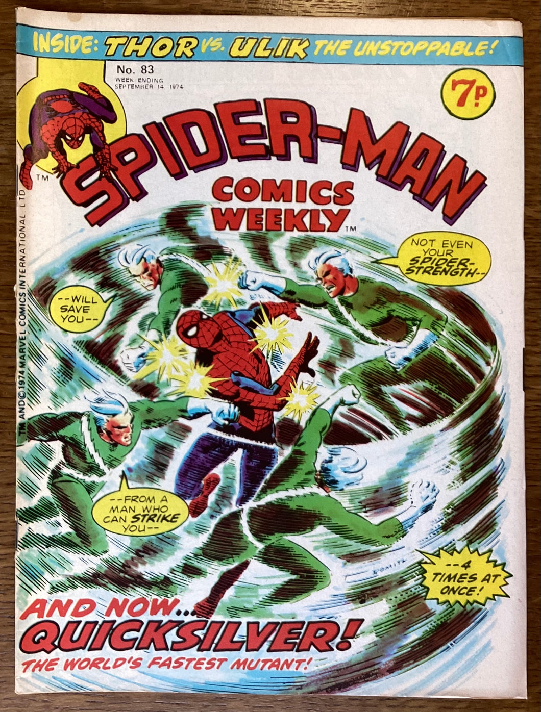 Spider-Man Comics Weekly No. #83 1974 Marvel Comics UK