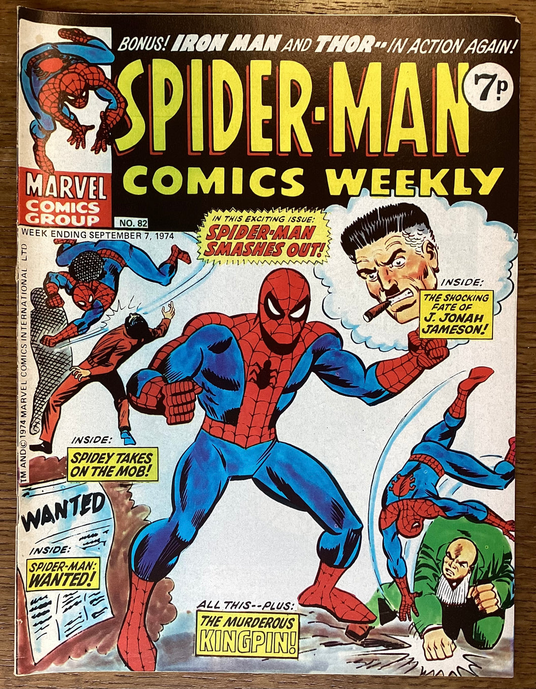 Spider-Man Comics Weekly No. #82 1974 Marvel Comics UK