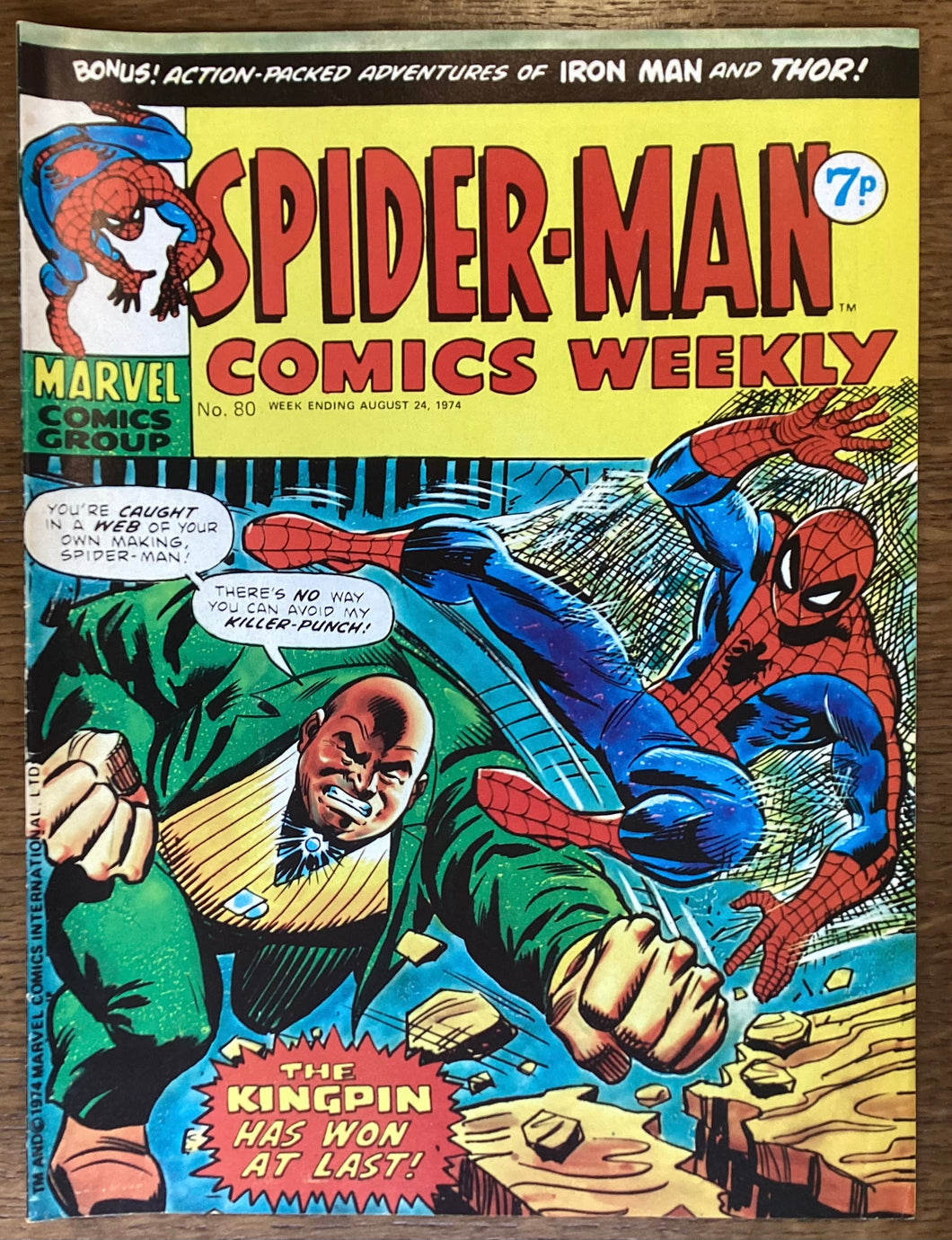 Spider-Man Comics Weekly No. #80 1974 Marvel Comics UK