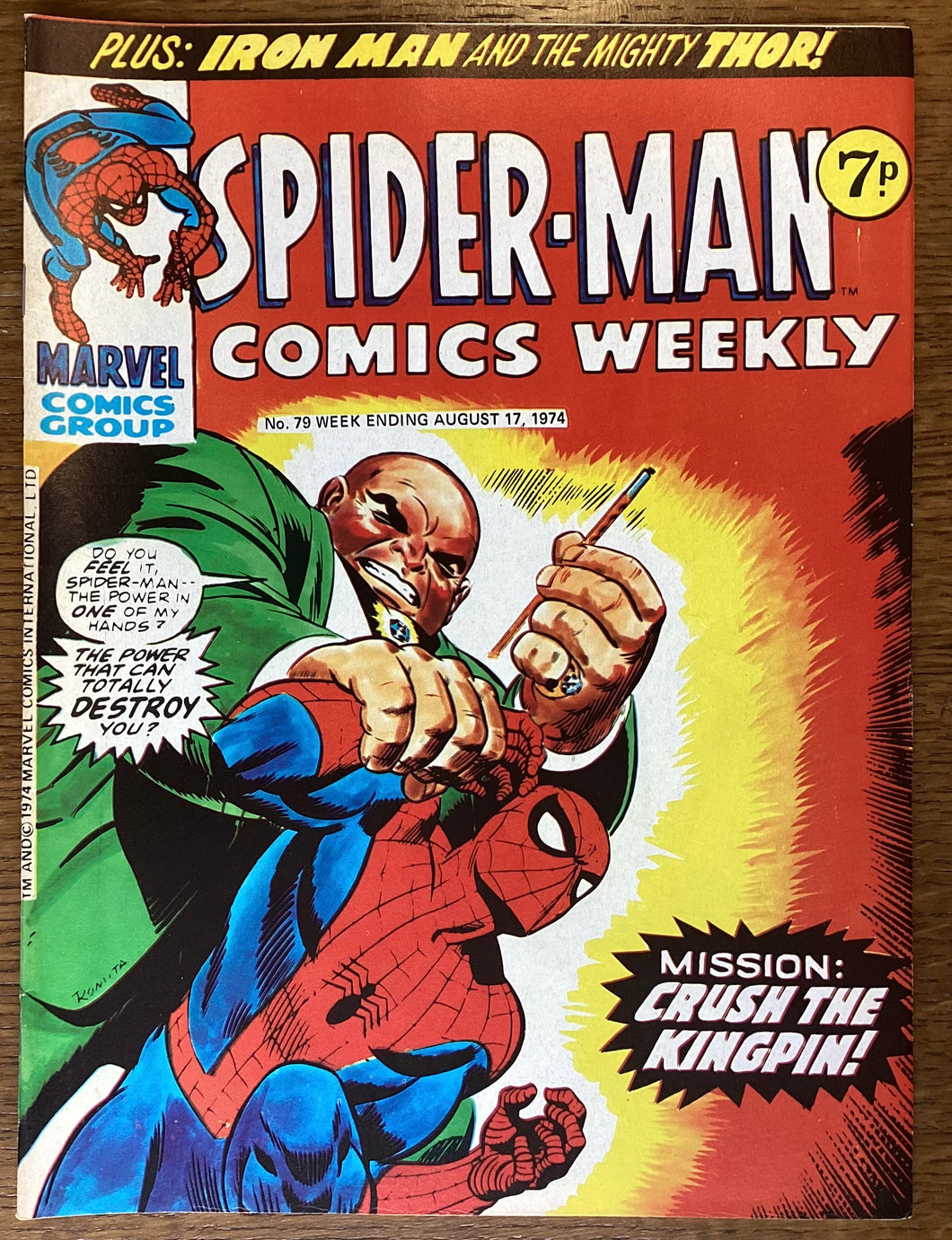 Spider-Man Comics Weekly No. #79 1974 Marvel Comics UK