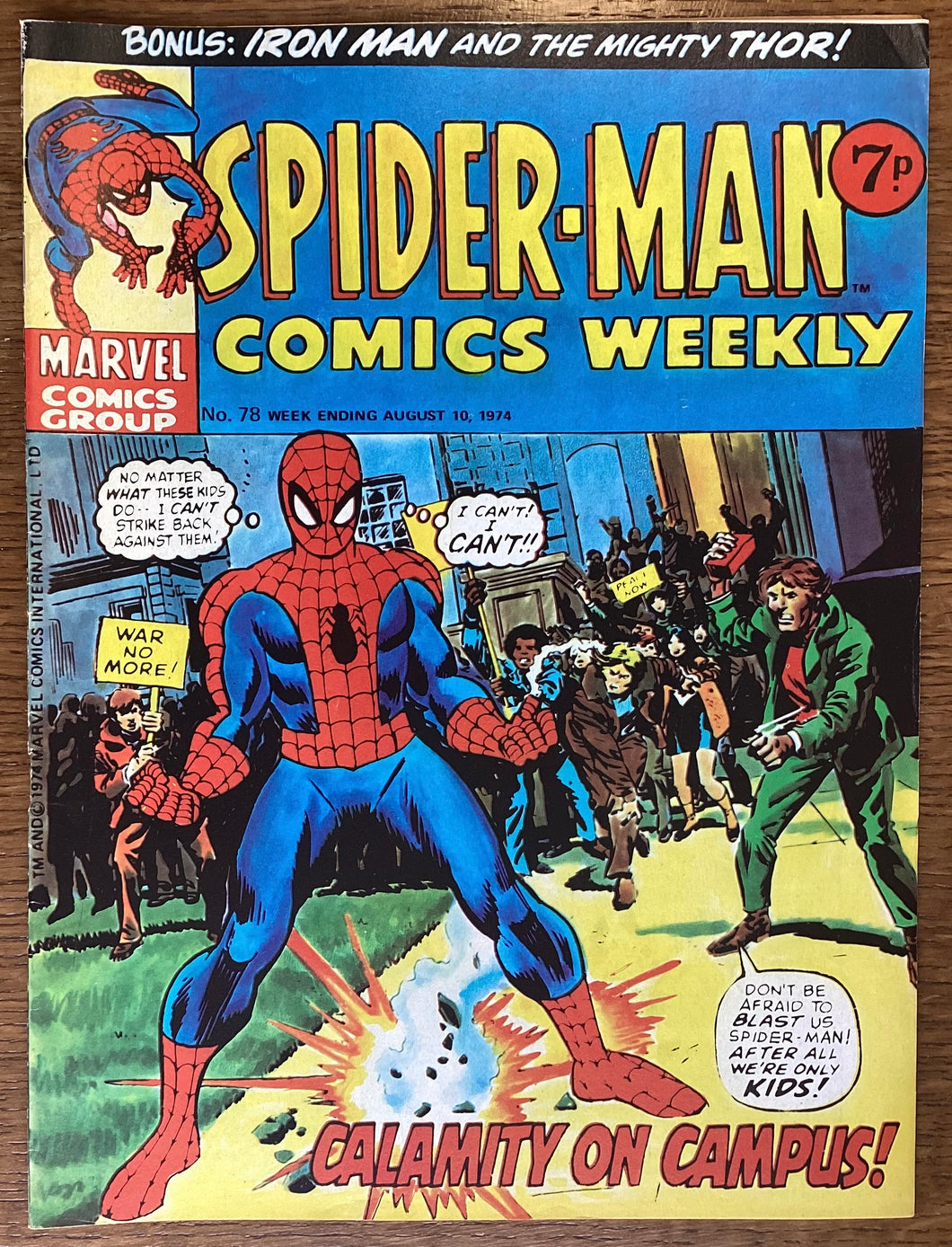 Spider-Man Comics Weekly No. #78 Marvel Comics UK