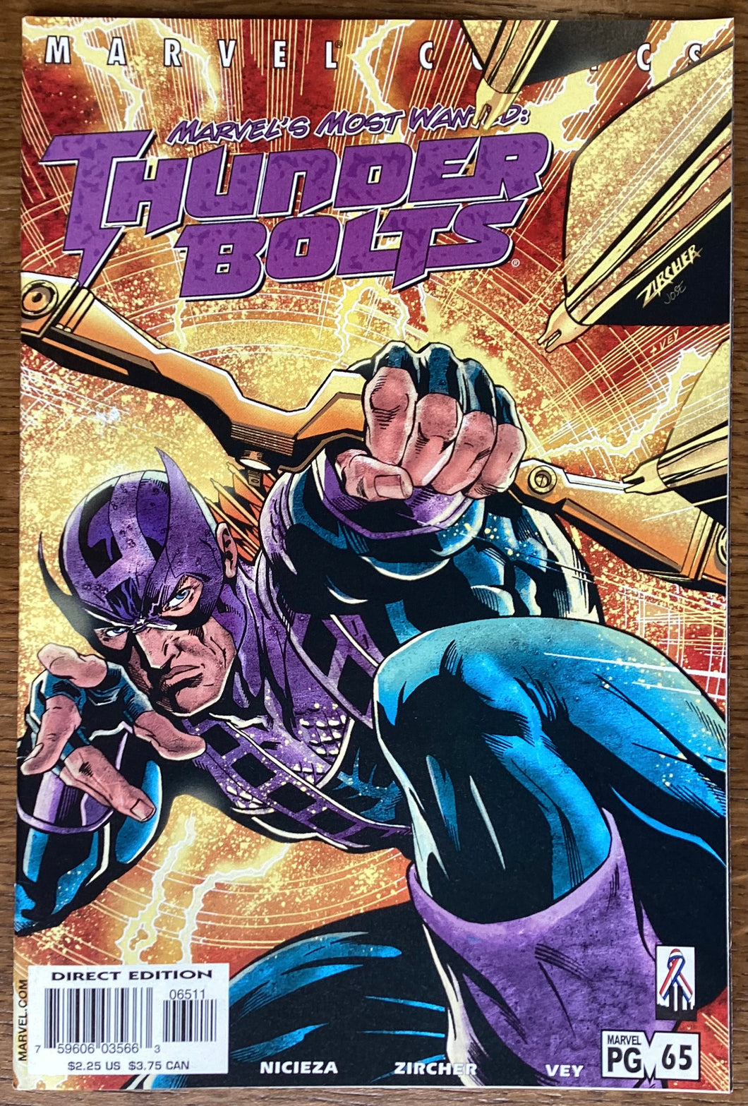 Thunderbolts No. #65 2002 Marvel Comics
