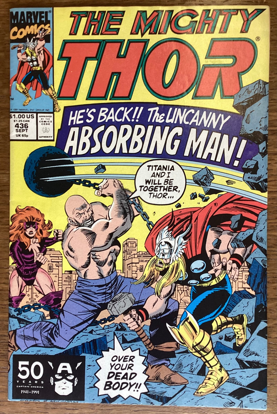 The Mighty Thor No. #436 1991 Marvel Comics