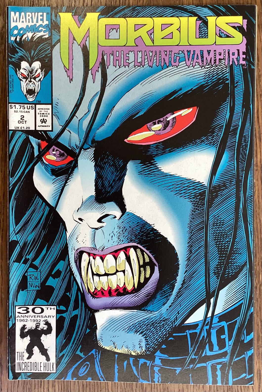 Morbius: The Living Vampire No. #2 1992 Marvel Comics
