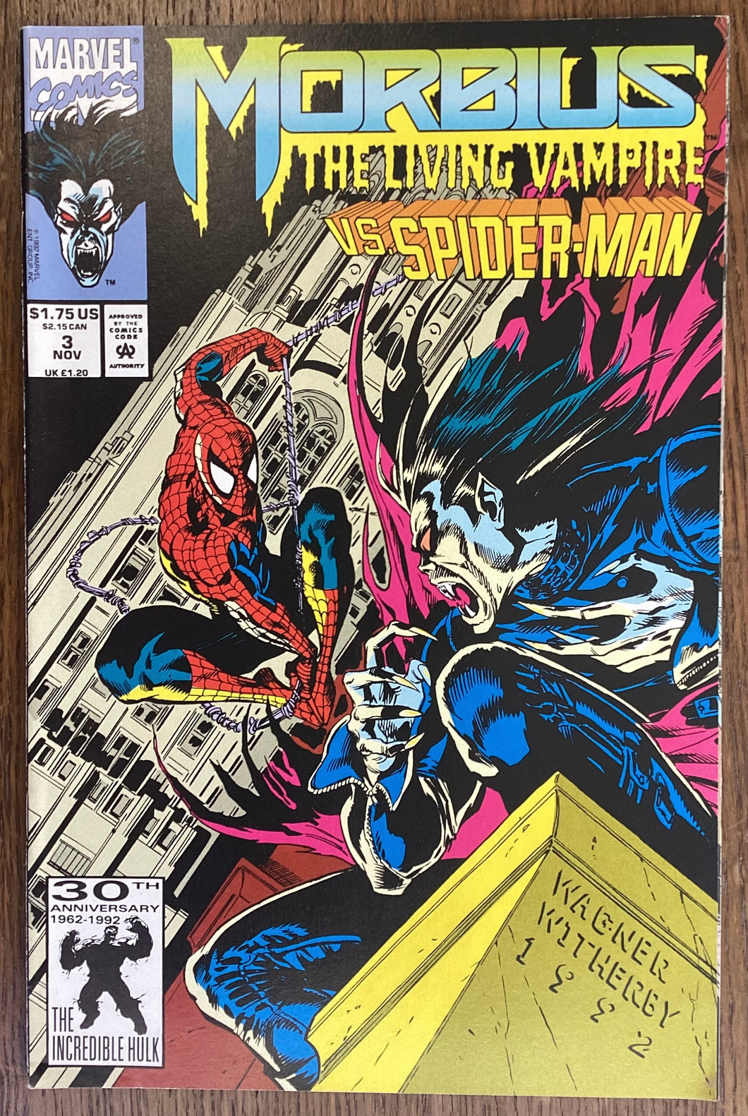 Morbius: The Living Vampire No. #3 1992 Marvel Comics