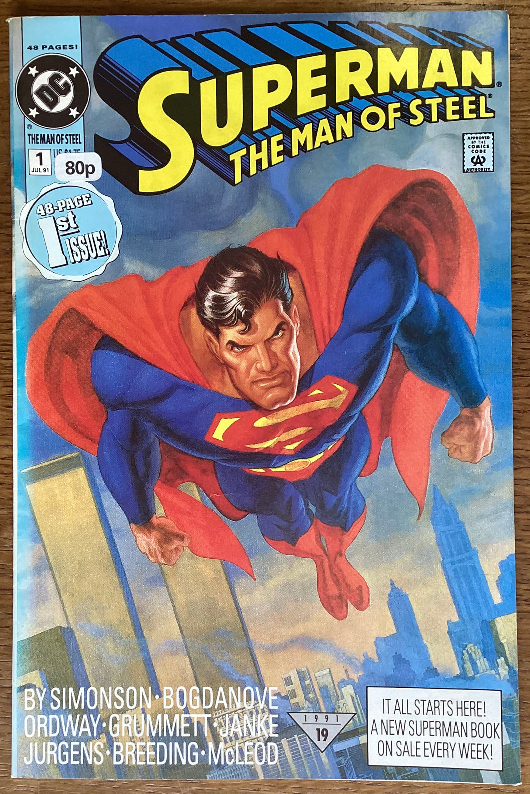 Superman: The Man of Steel No. #1 1991 DC Comics
