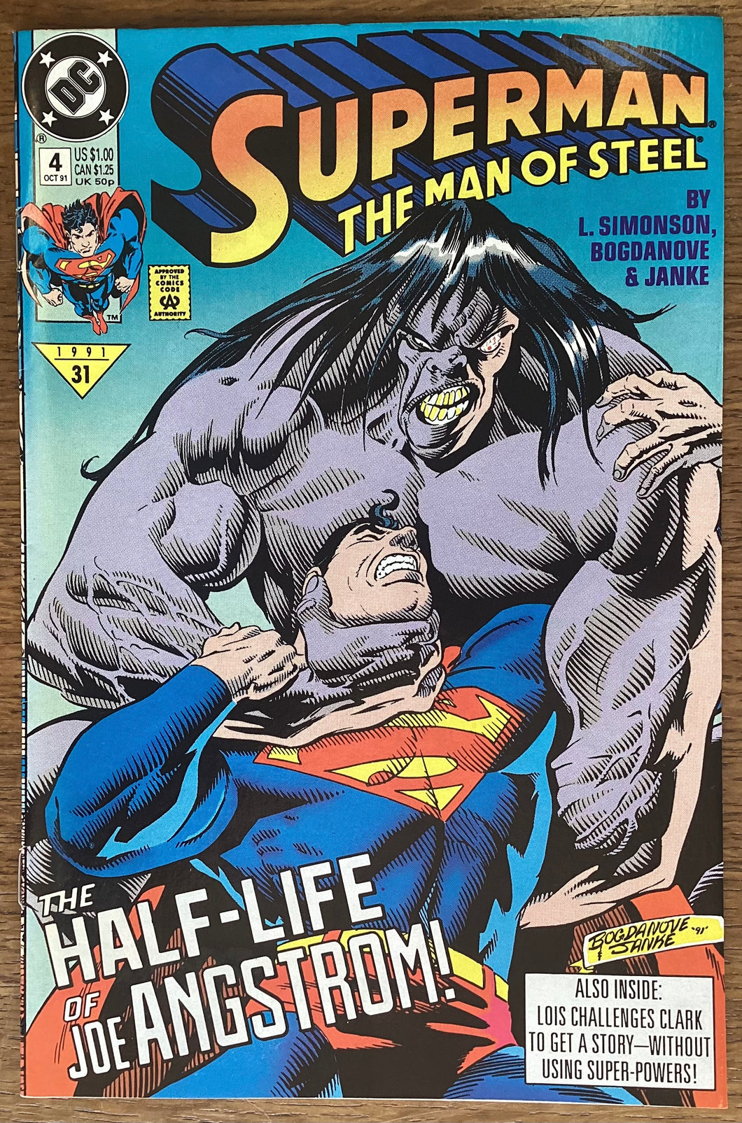 Superman: The Man of Steel No. #4 1991 DC Comics