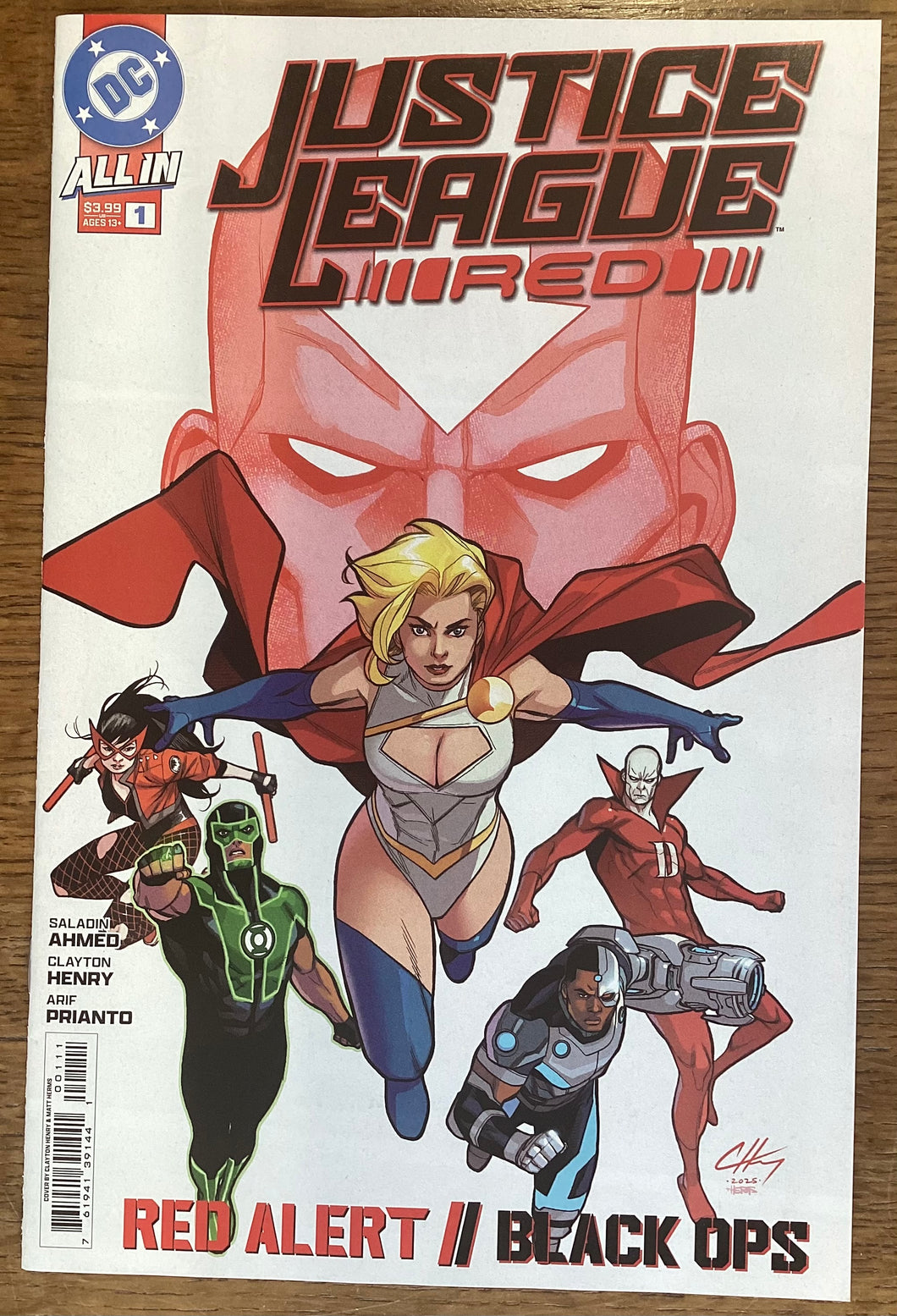 Justice League Red No. #1 2025 Marvel Comics