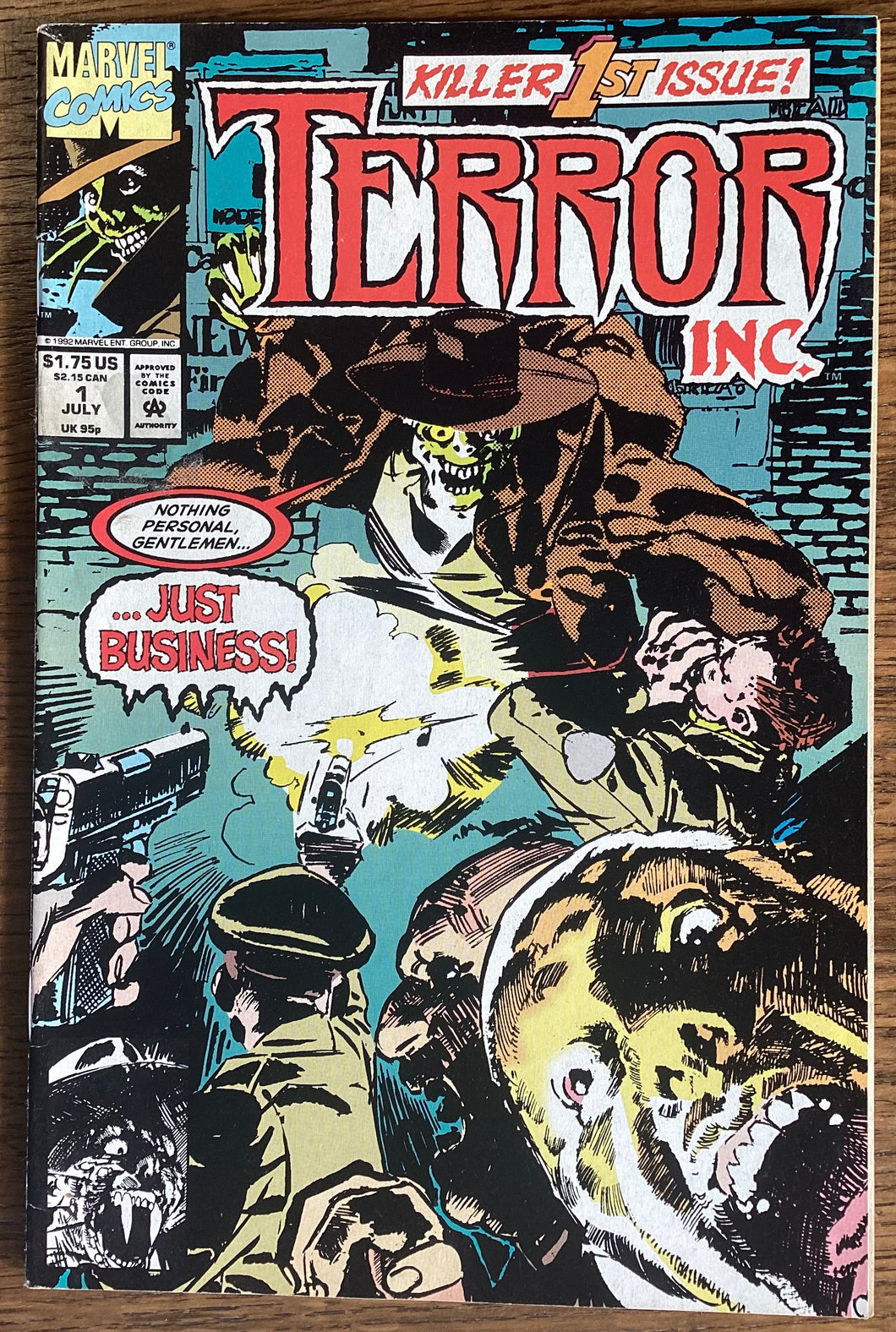 Terror Inc. No. #1 1992 Marvel Comics