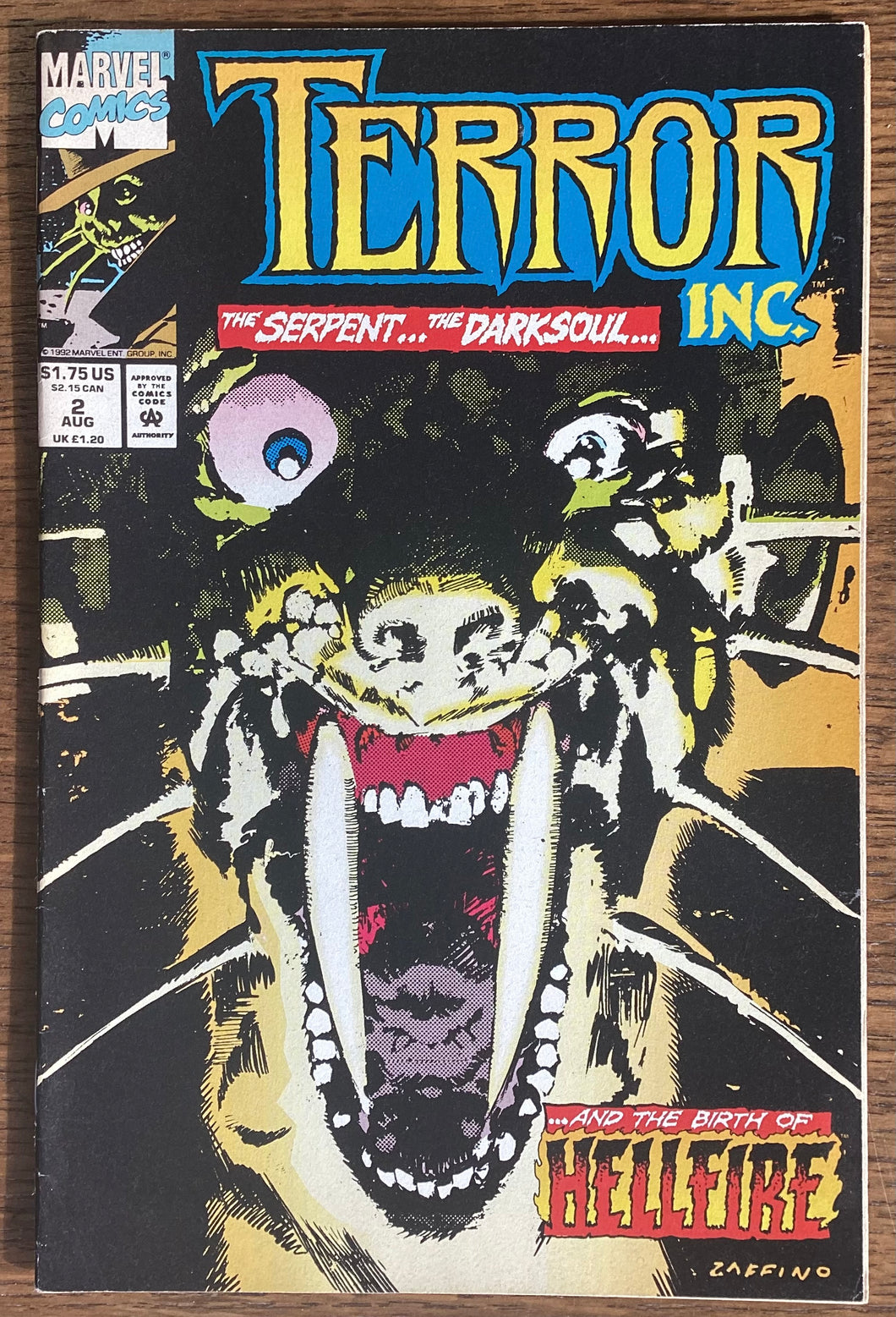 Terror Inc. No. #2 1992 Marvel Comics