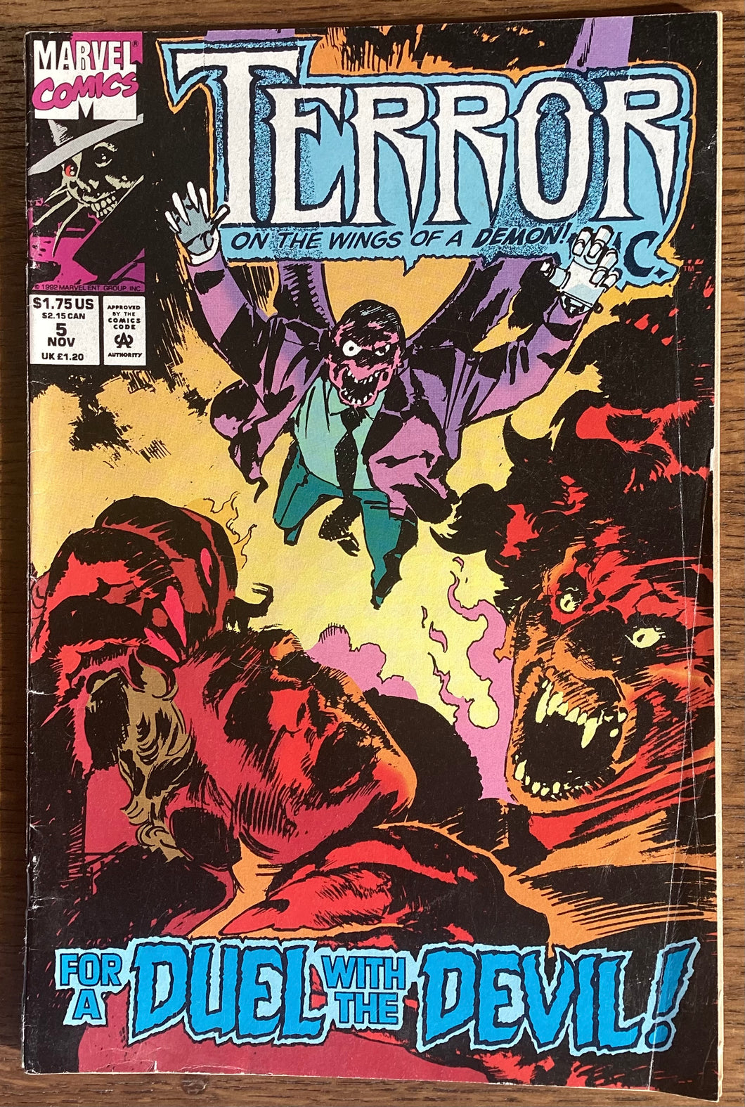 Terror Inc. No. #5 1992 Marvel Comics