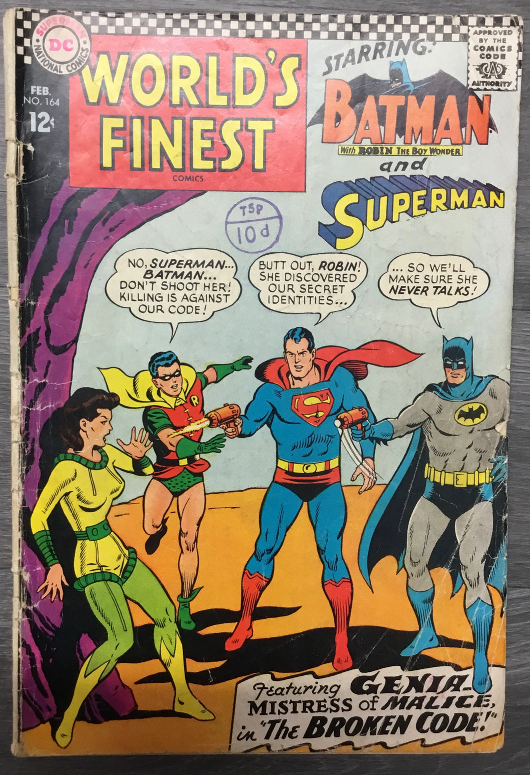 World’s Finest Comics No. #164 1967 DC Comics