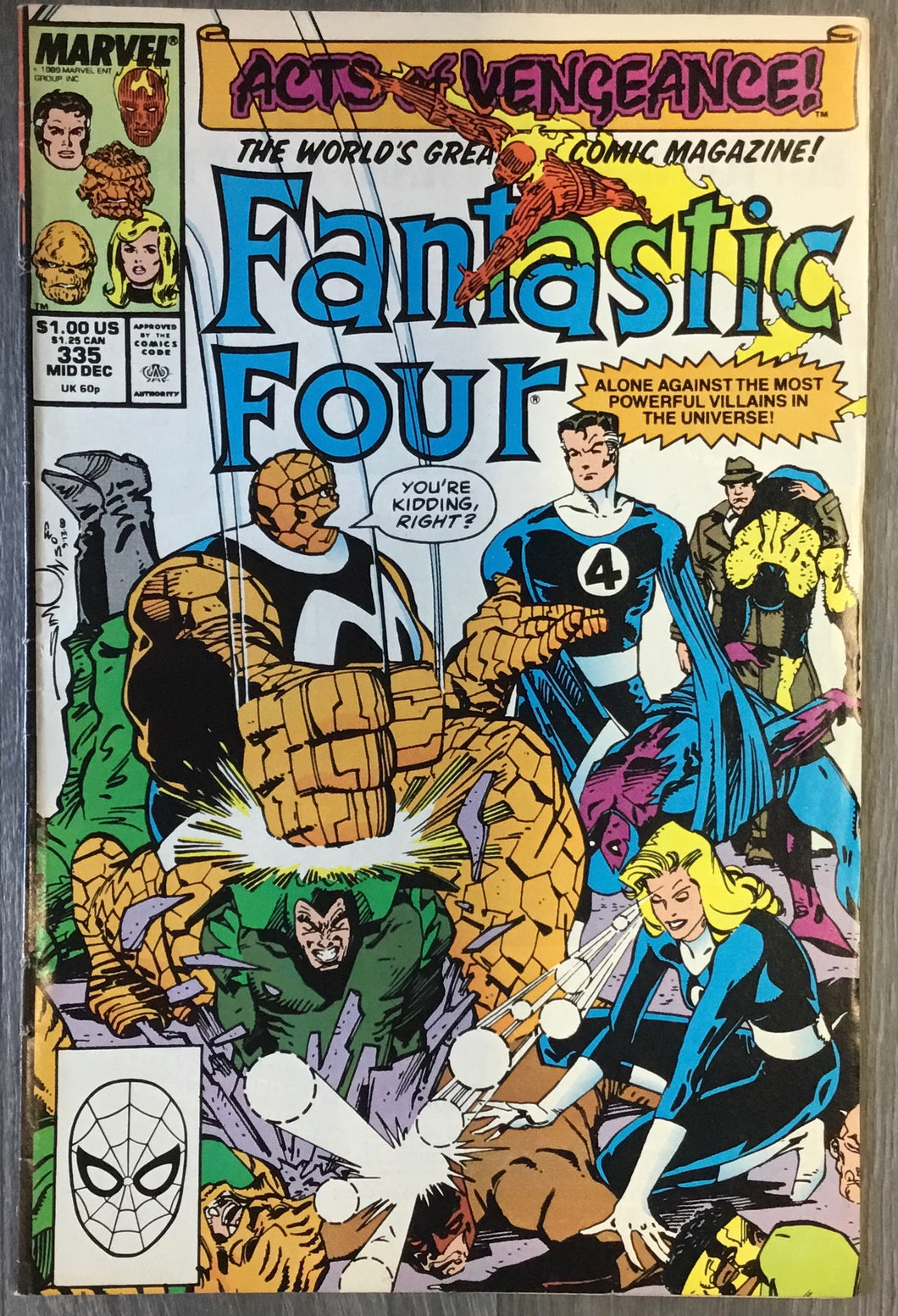 Fantastic Four No. #335 1989 Marvel Comics