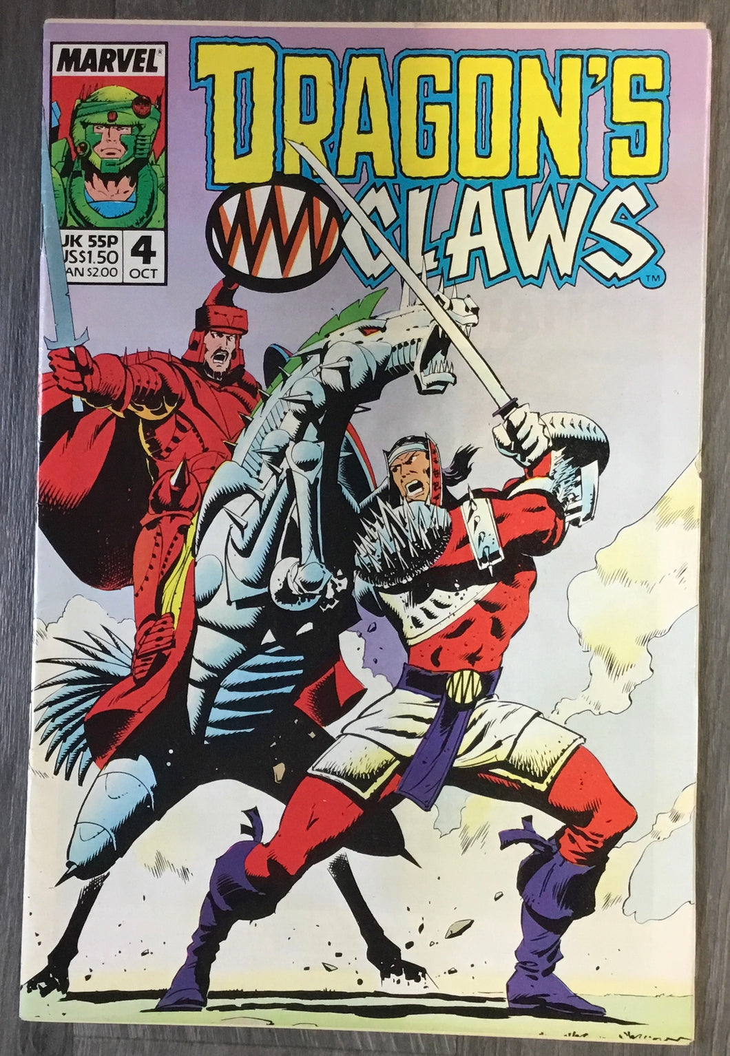 Dragon’s Claws No. #4 1988 Marvel Comics
