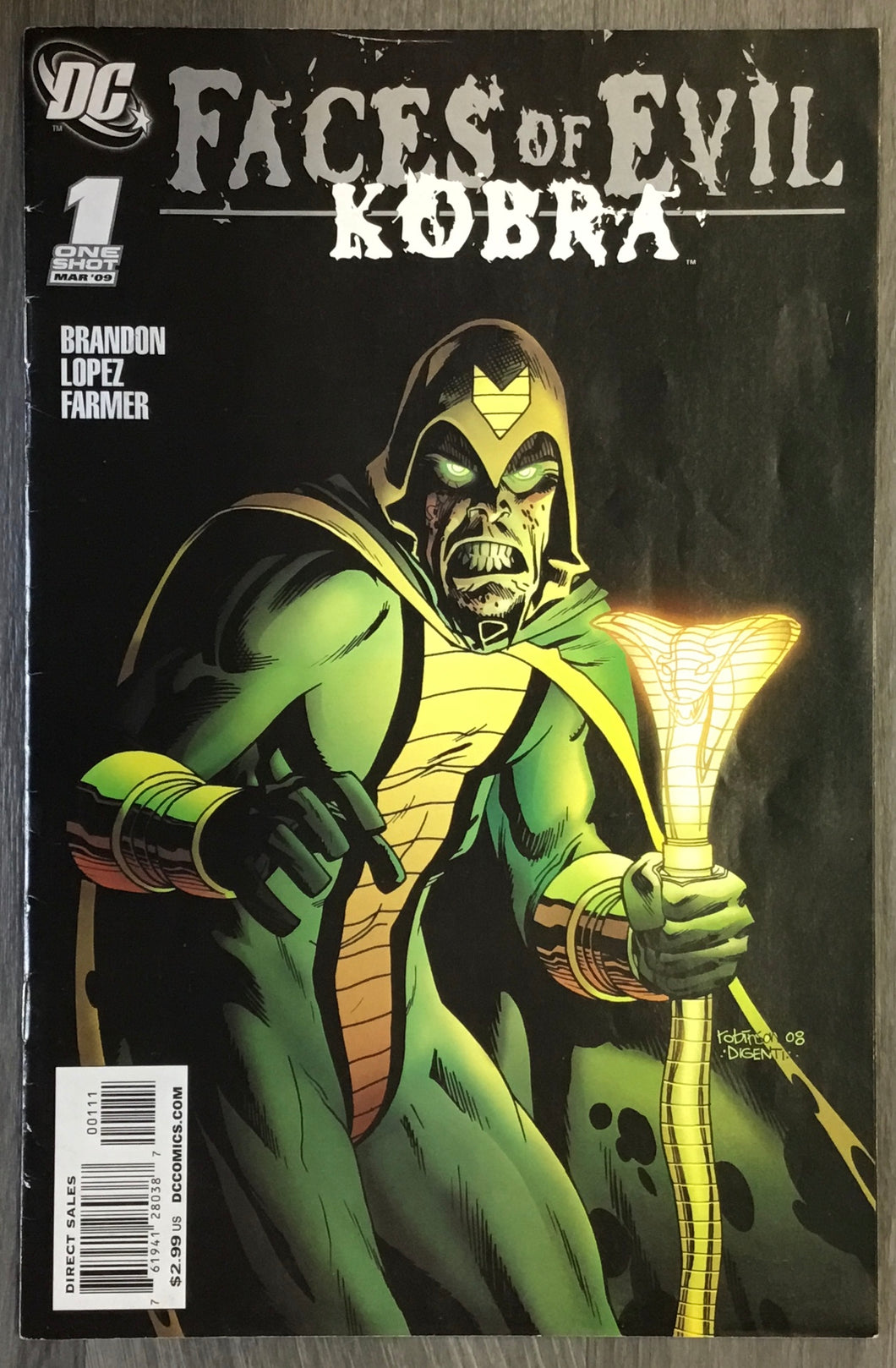 Faces of Evil: Kobra No. #1 One-Shot 2009 DC Comics
