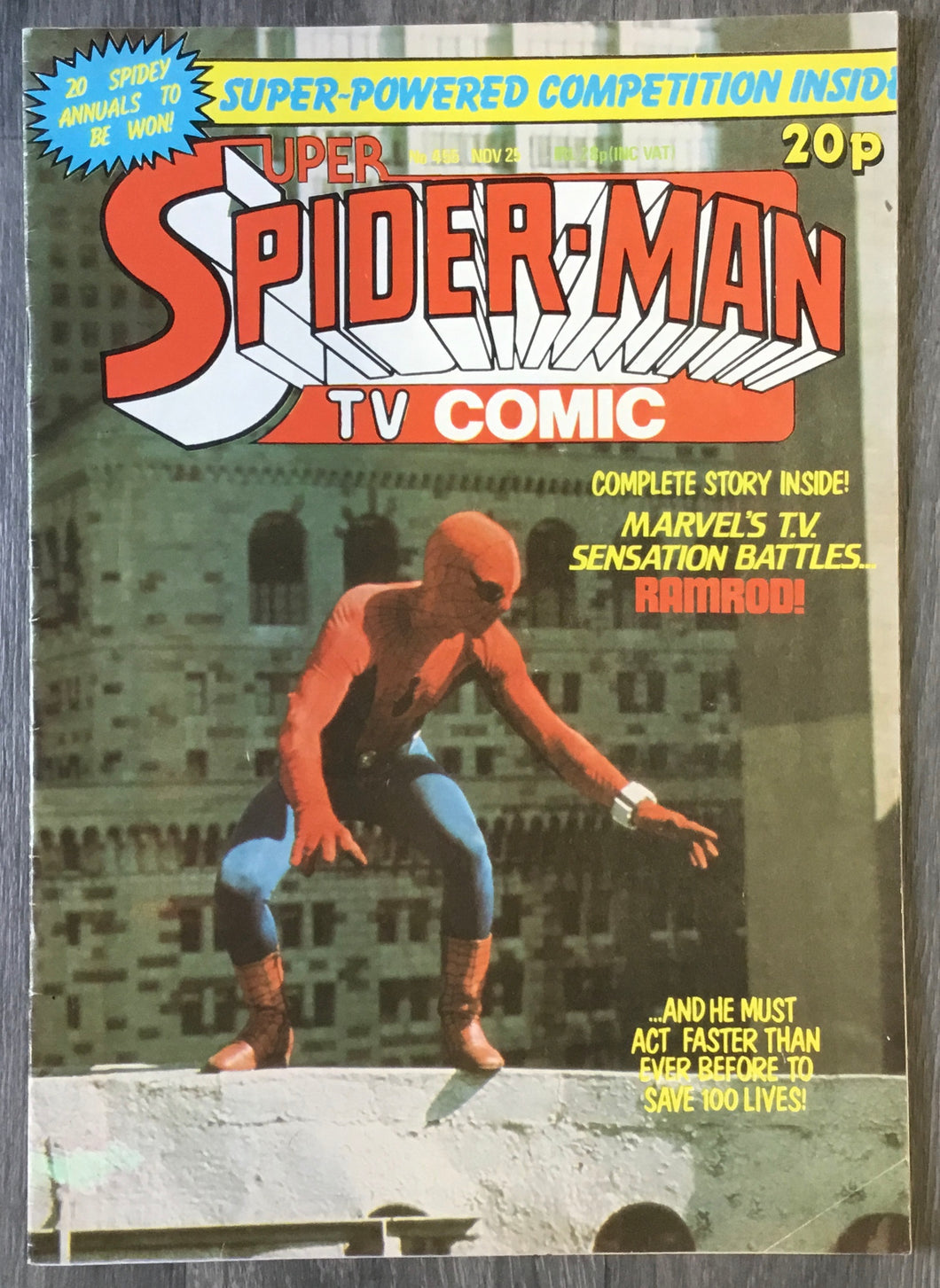 Super Spider-Man TV Comic No. #455 1981 Marvel U.K. Comics