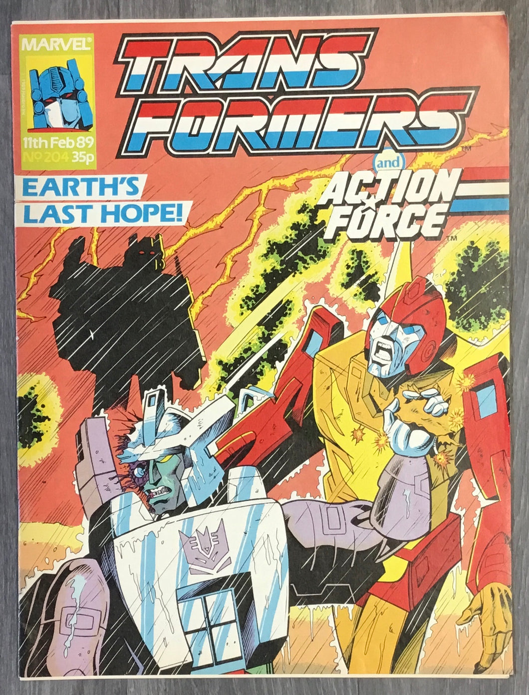 The Transformers No. #204 1989 Marvel U.K. Comics