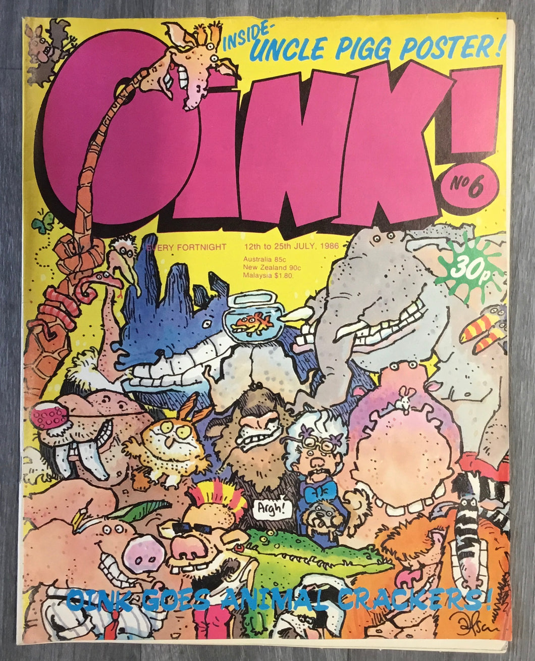 Oink! No. #6 1986 IPC Magazines U.K. Comic