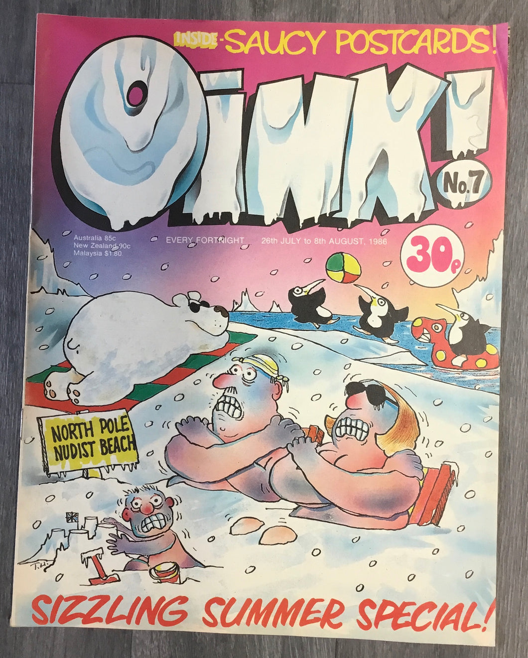 Oink! No. #7 1986 IPC Magazines U.K. Comic